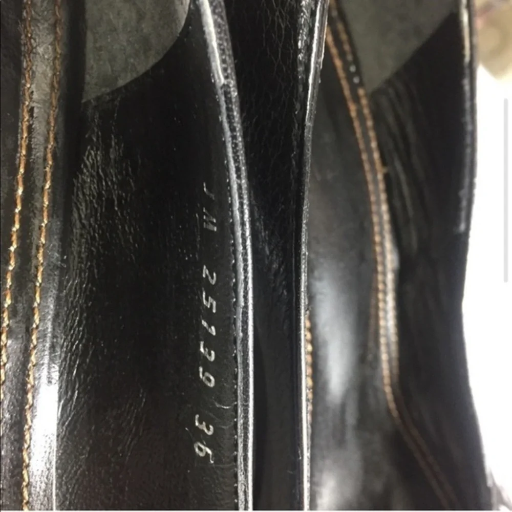 JOHNNY MOKE Black London Wedges Size 36